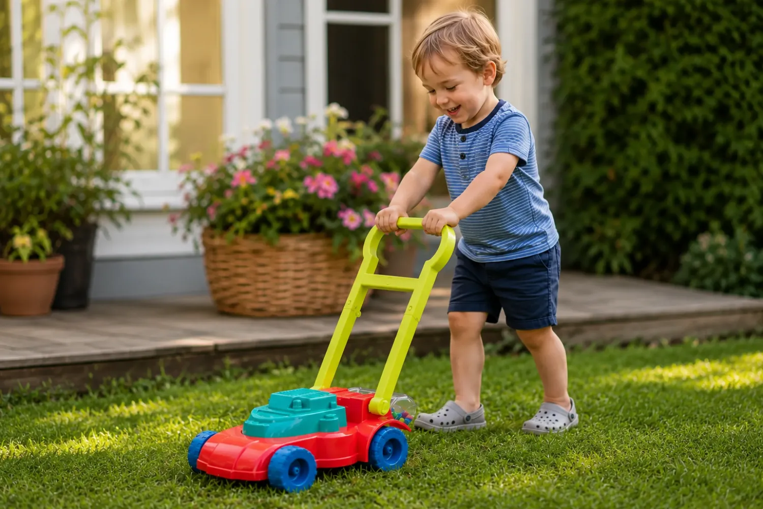2 Lata +|4 Lata + | B.Toys Mini Mower - kosiarka w dziecięcym wydaniu