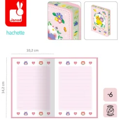 8 Lat+|6 Lat+ | Janod Mini notes w twardej oprawie Owocowe Słodziaki 6+