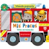 Ruchome Elementy|2-5 Lat | Wydawnictwo Wilga Miś Pracuś. Wesołe pojazdy. Wóz strażacki