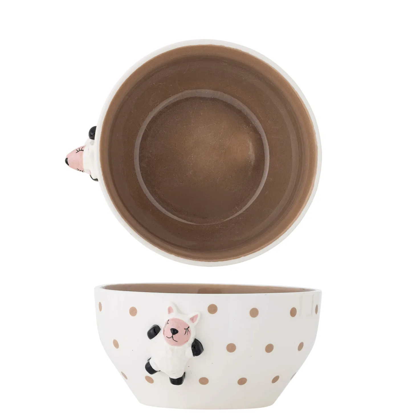 Miseczka dziecięca z kamionki - Dolly, Brown