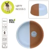 Naczynia Dla Dzieci | Lassig Miseczka silikonowa dla dzieci Happy Rascals Smile sky blue