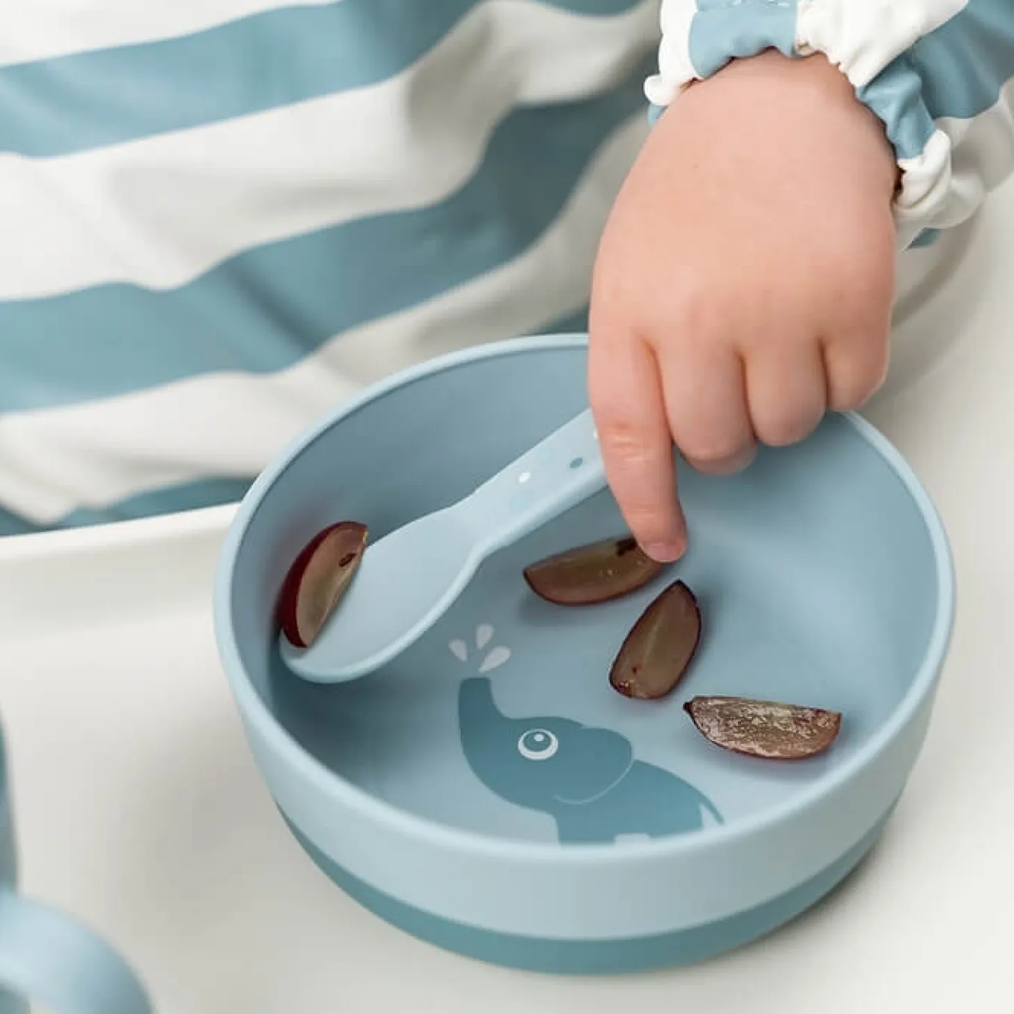Miska dla dziecka Foodie Happy Clouds - Blue