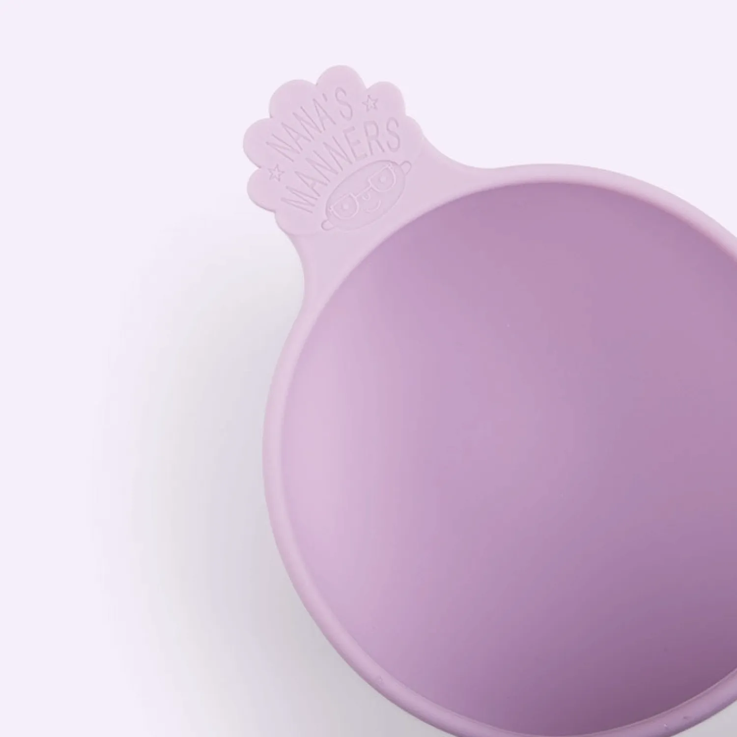 Metoda Blw|Naczynia Dla Dzieci | Nanas Manners Miska silikonowa z przyssawką i uchwytem PURPLE