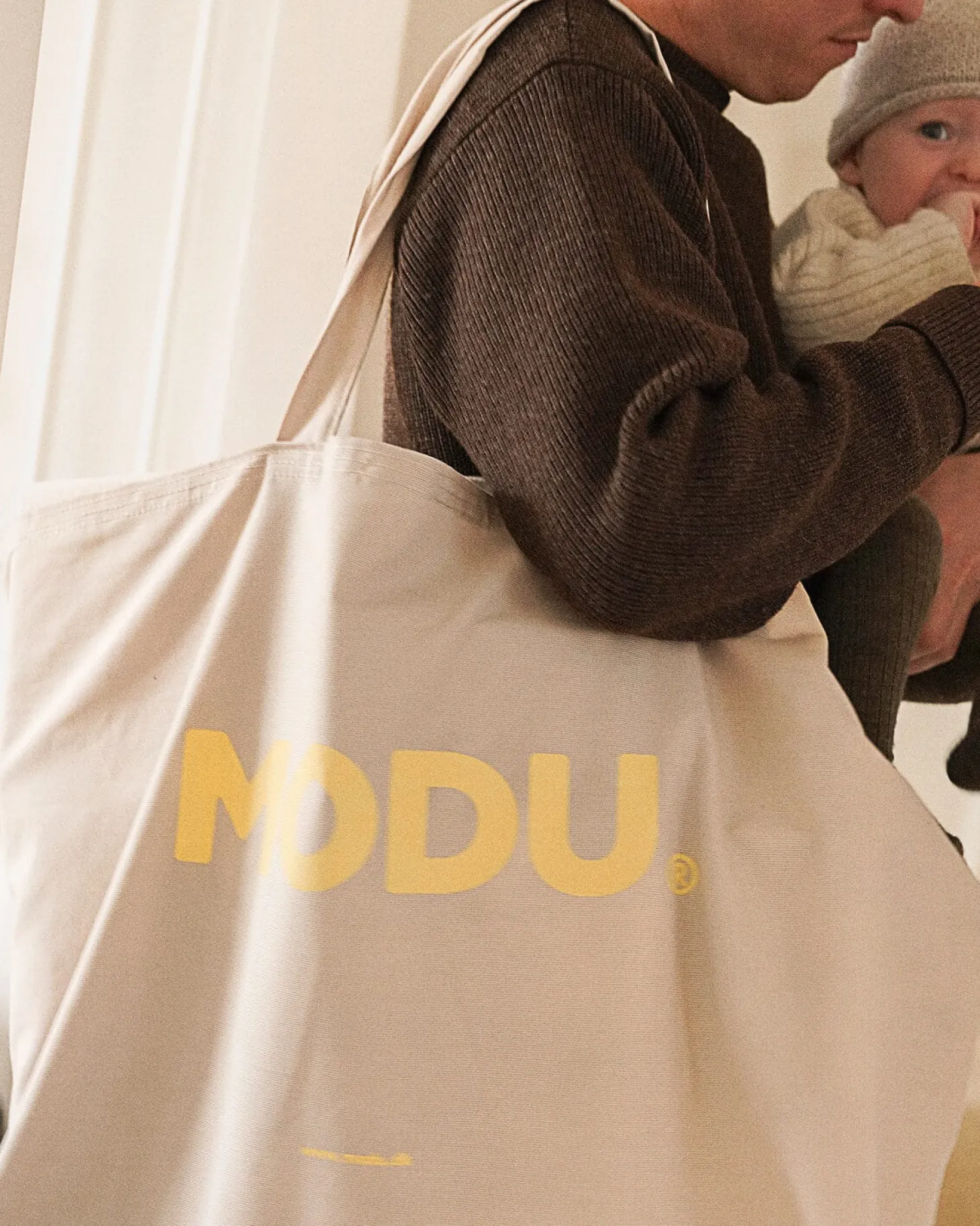 MODU - torba transportowa - Sand Grey, Honey Yellow