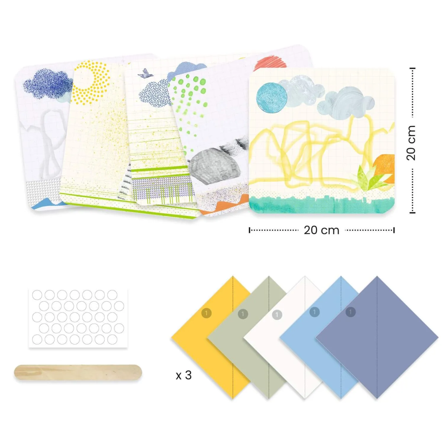 6 Lat+|7 Lat+ | Djeco Moje pierwsze origami 1,2,3 ZŁOŻONE