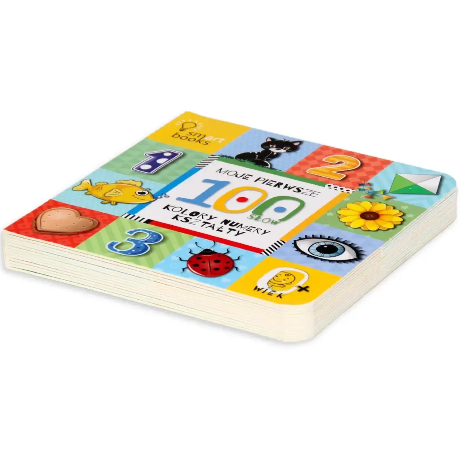 0-2 Lat | Wydawnictwo Smart Books Moje pierwsze 100 słów. Kolory, numery, kształty