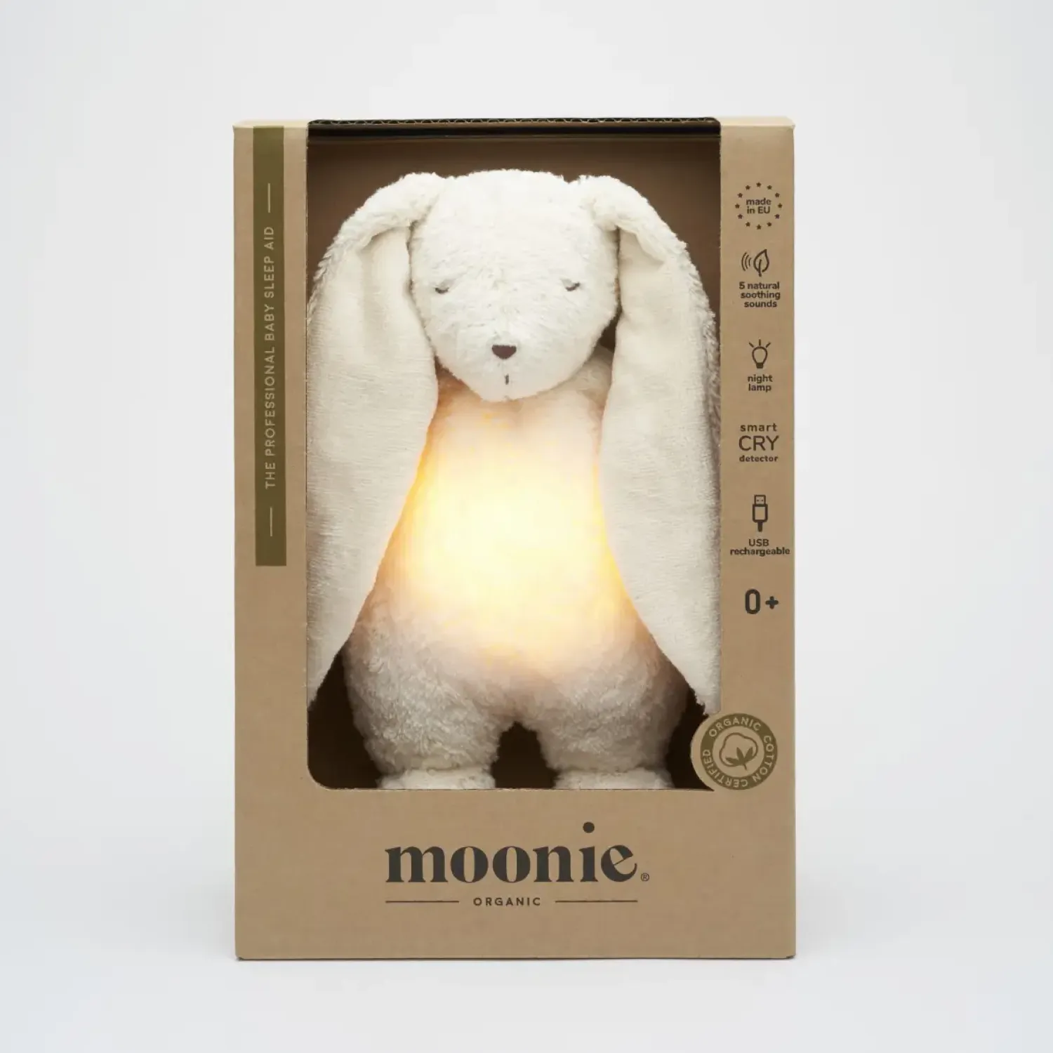 Szumiące Misie|Szumiące Misie I Projektory | Moonie NATUR 2.0 - szumiący króliczek z lampką - POLAR