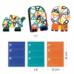 6 Lat+|7 Lat+ | Djeco Mozaiki piankowe AFRYKA