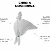 Muślinowa chustka z daszkiem - Rose