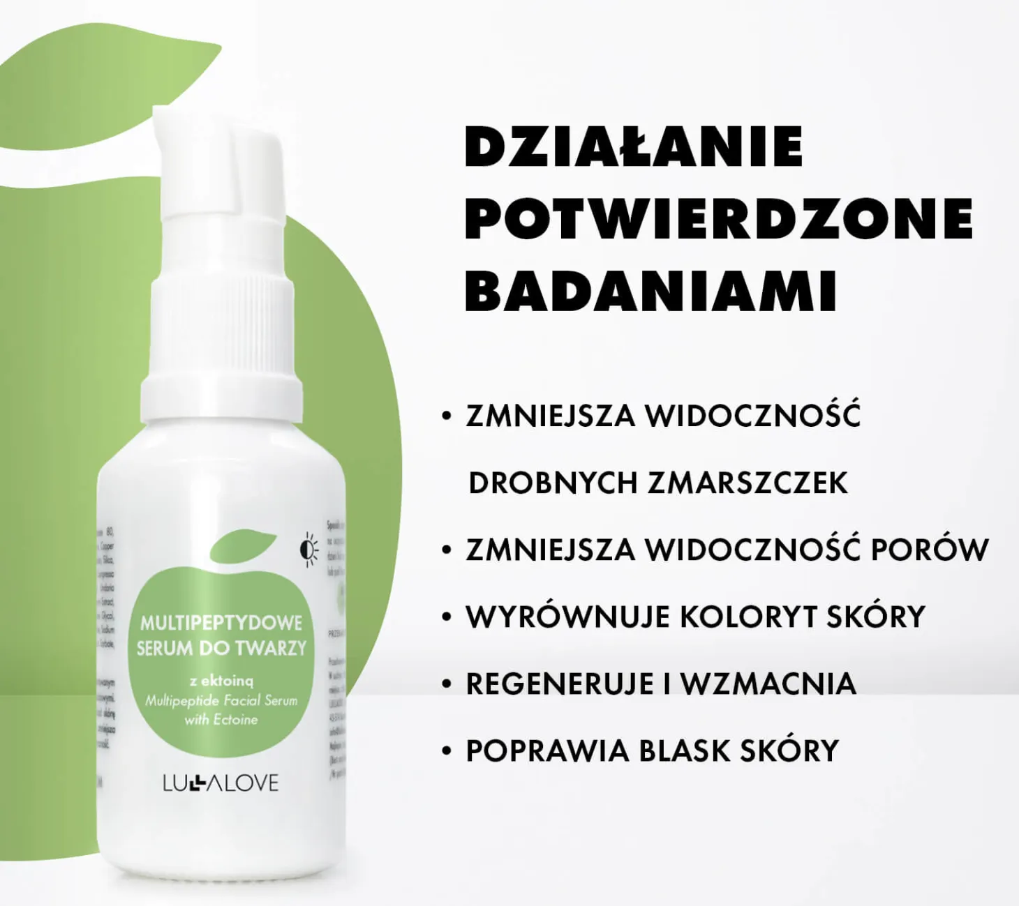 Multipeptydowe serum do twarzy z ektoiną, 30ml