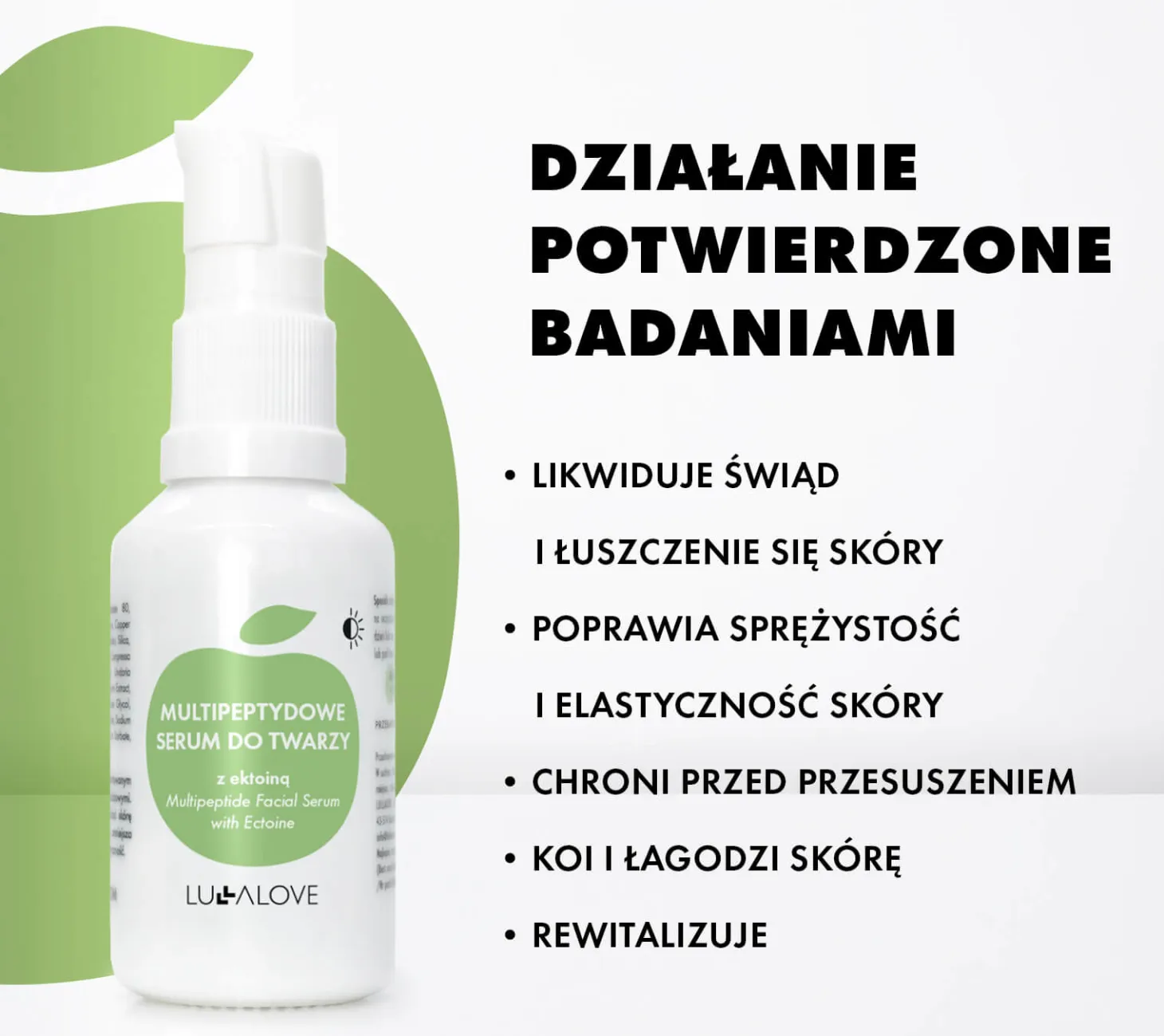 Multipeptydowe serum do twarzy z ektoiną, 30ml