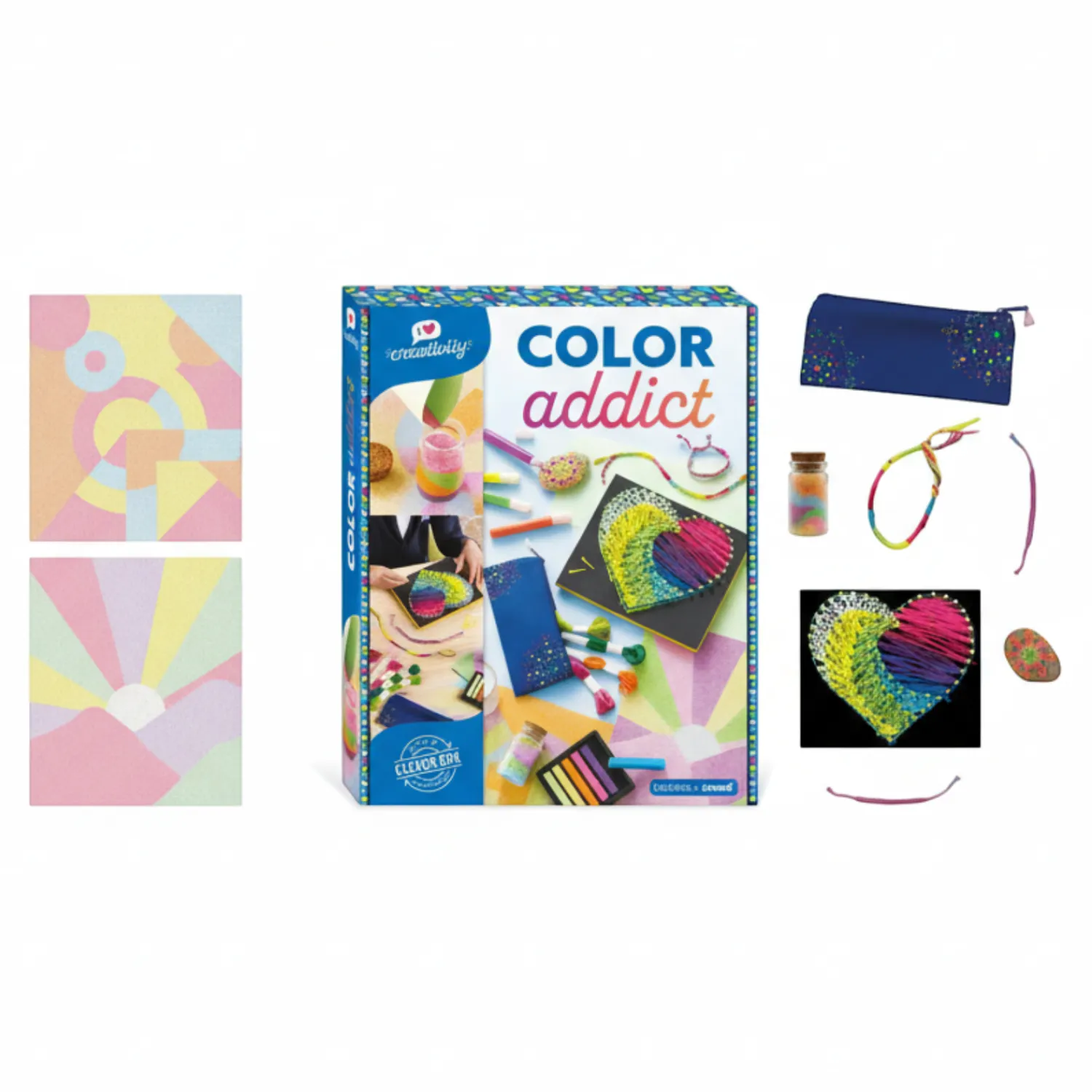 Zestawy Kreatywne|8 Lat+ | Janod Multizestaw kreatywny - Kolory I love creativity 8+