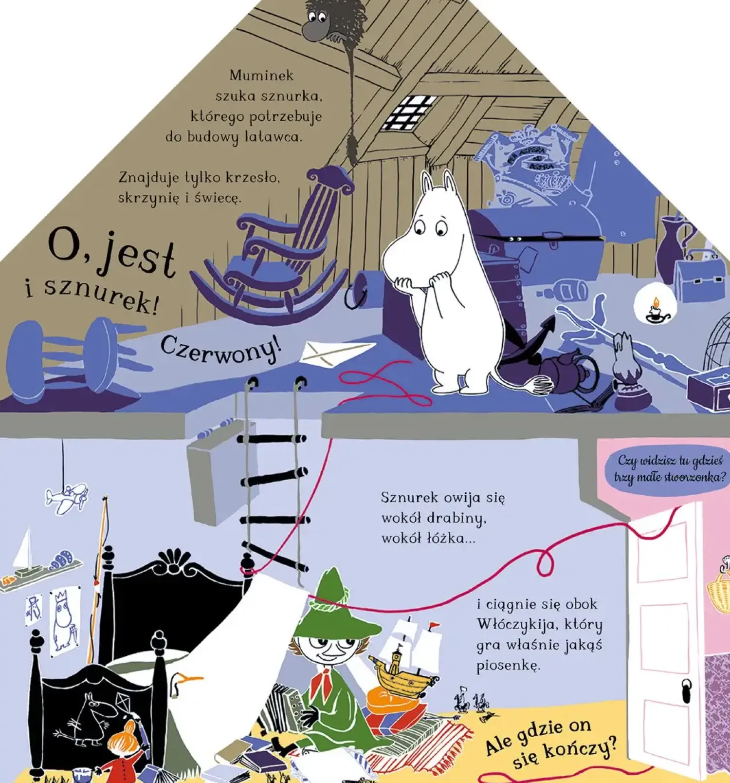 Ruchome Elementy|2-5 Lat | HarperCollins Muminki. W domu Muminków. Opowieść z otwieranymi okienkami