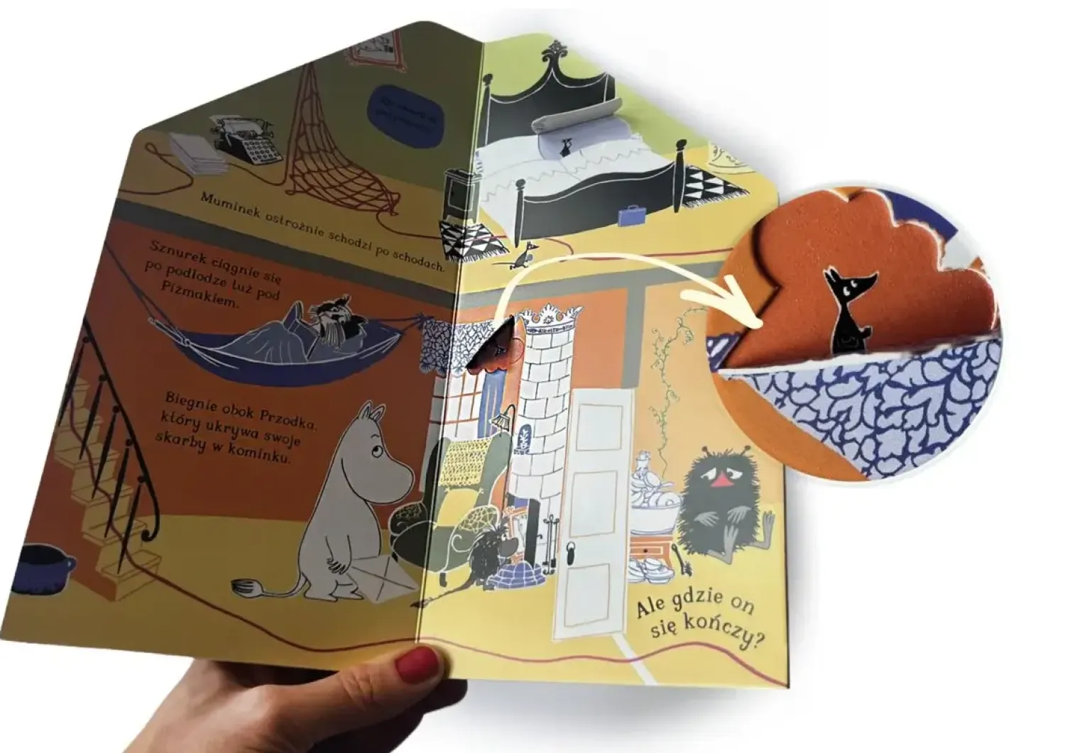 Ruchome Elementy|2-5 Lat | HarperCollins Muminki. W domu Muminków. Opowieść z otwieranymi okienkami