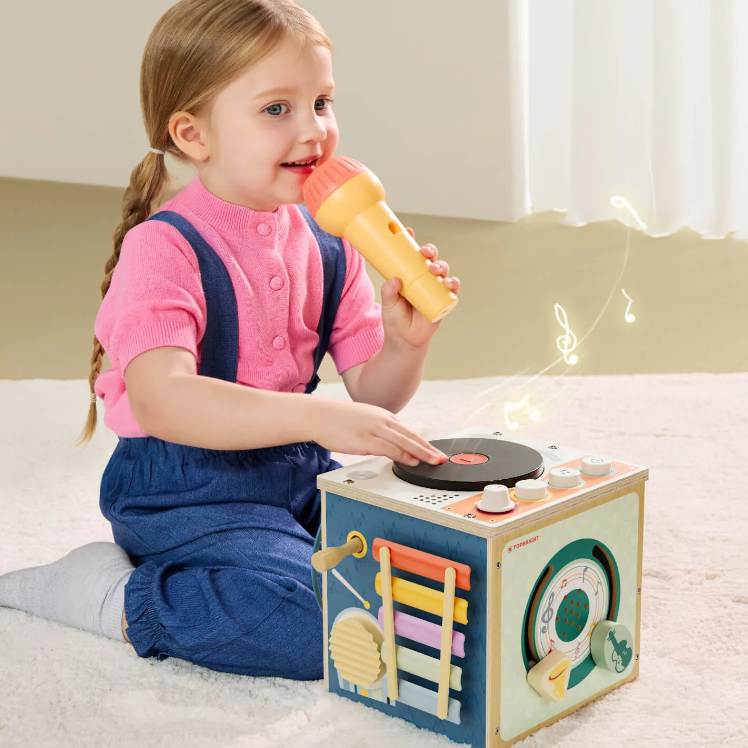 Aktywizujące|3 Lata + | TOPBRIGHT Muzyczna kostka dla malucha, 18m+