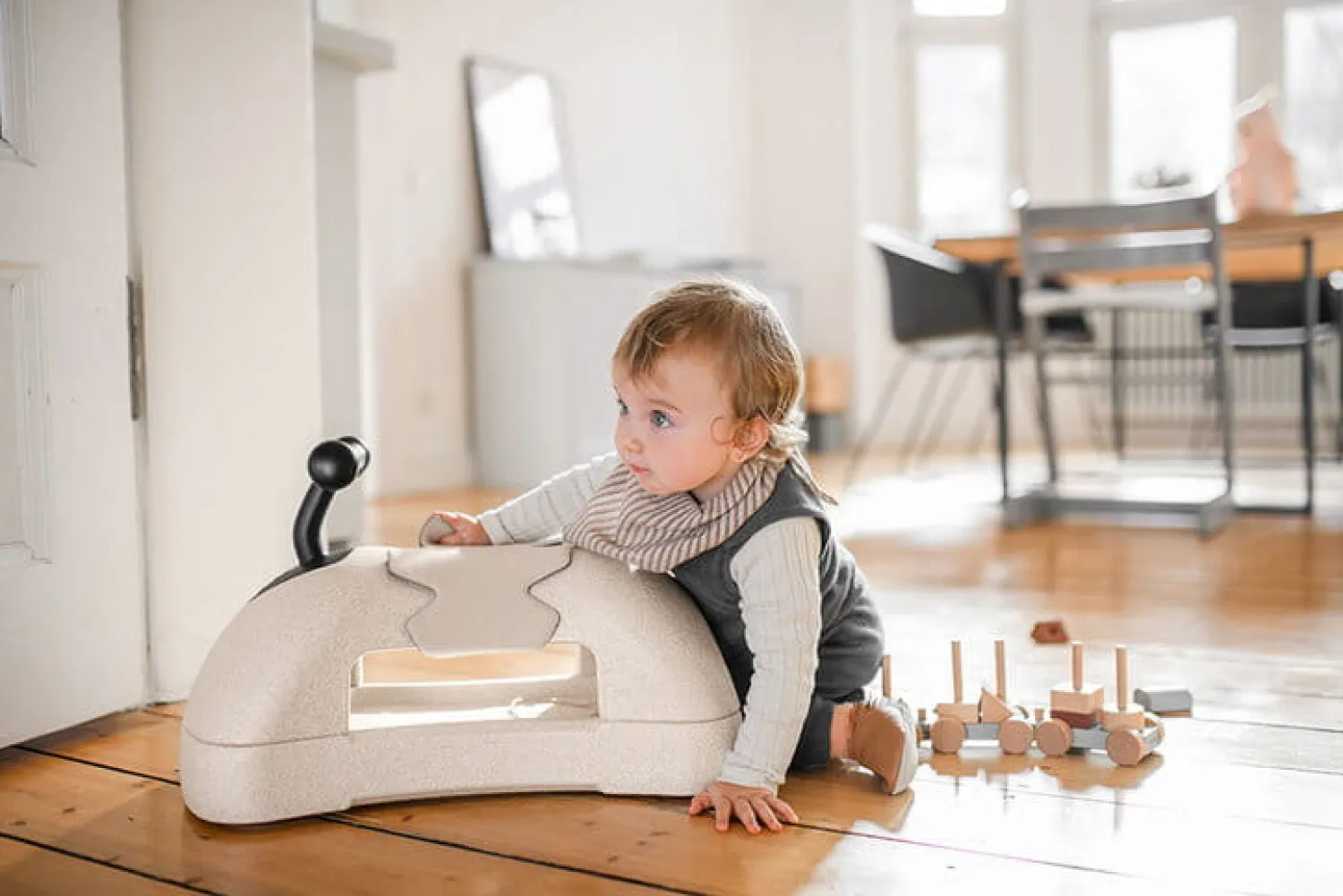 12M+|Motoryka Duża | Scootandride My First - ewolucyjny jeździk pchacz 3w1 6 m+ Sand