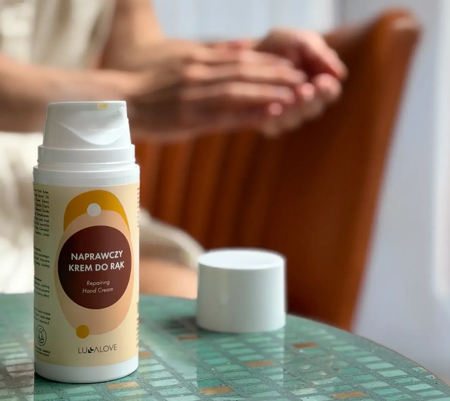 Naturalne Kosmetyki Dla Mam | Lullalove Naprawczy krem do rąk z woskiem pszczelim i olejkami eterycznymi, 100 ml