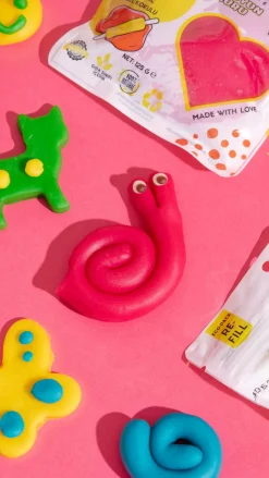 6 Lat+|3 Lata + | ChildGen Naturalna ciastolina do zabawy, 9 KOLORÓW, eko-pack 9 szt. Re-Fill Play Dough