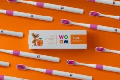 Naturalne Kosmetyki|Pielęgnacja Zębów | WOOM Naturalna pasta do zębów dla dzieci w wieku 3-8 lat o smaku brzoskwiniowym, 50 ml