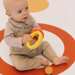 12M+|Gryzaki | Olivio & Co Naturalna zabawka sensoryczna 4w1 - Evolutive Capsule