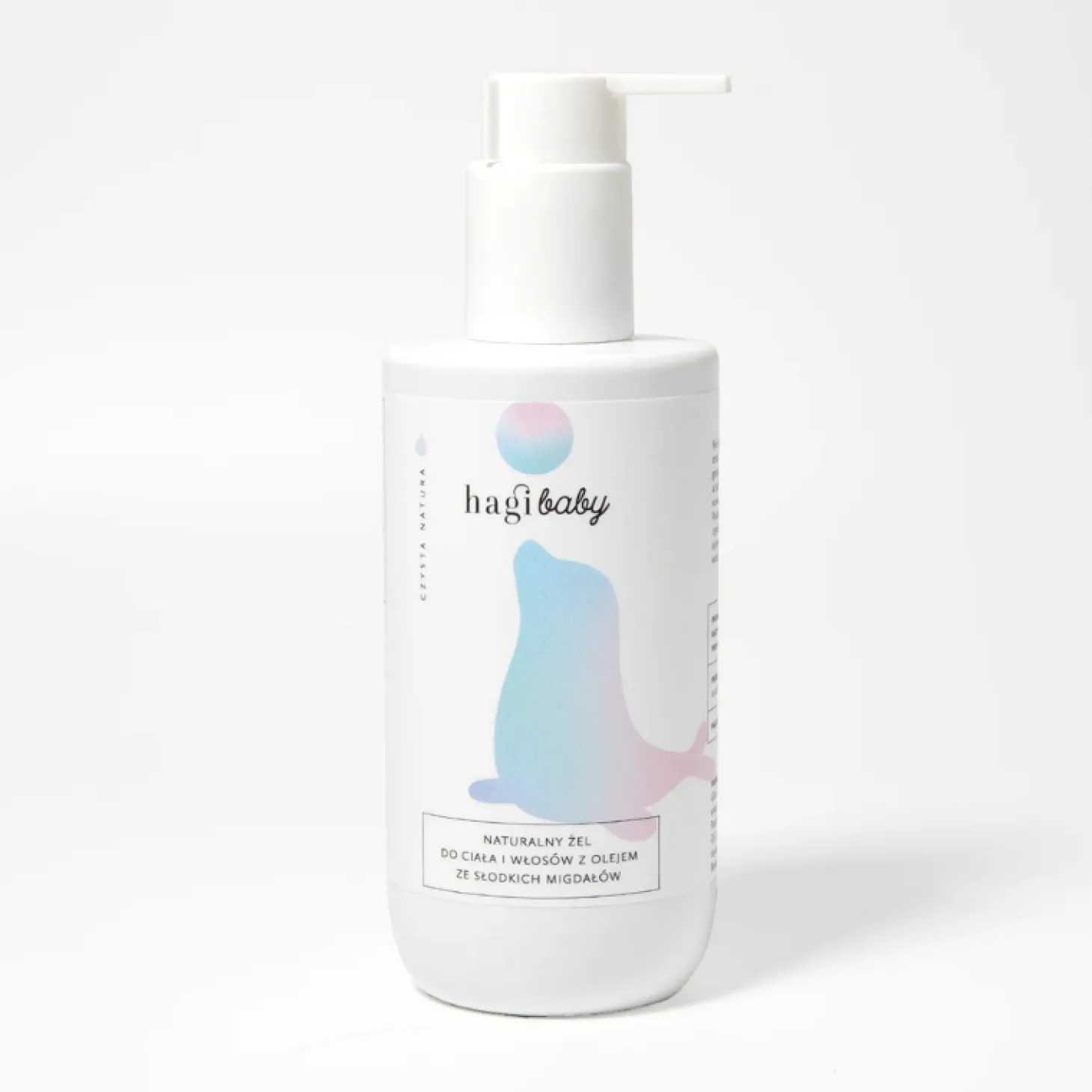 Naturalny żel do ciała i włosów z olejem ze słodkich migdałów, 250 ml