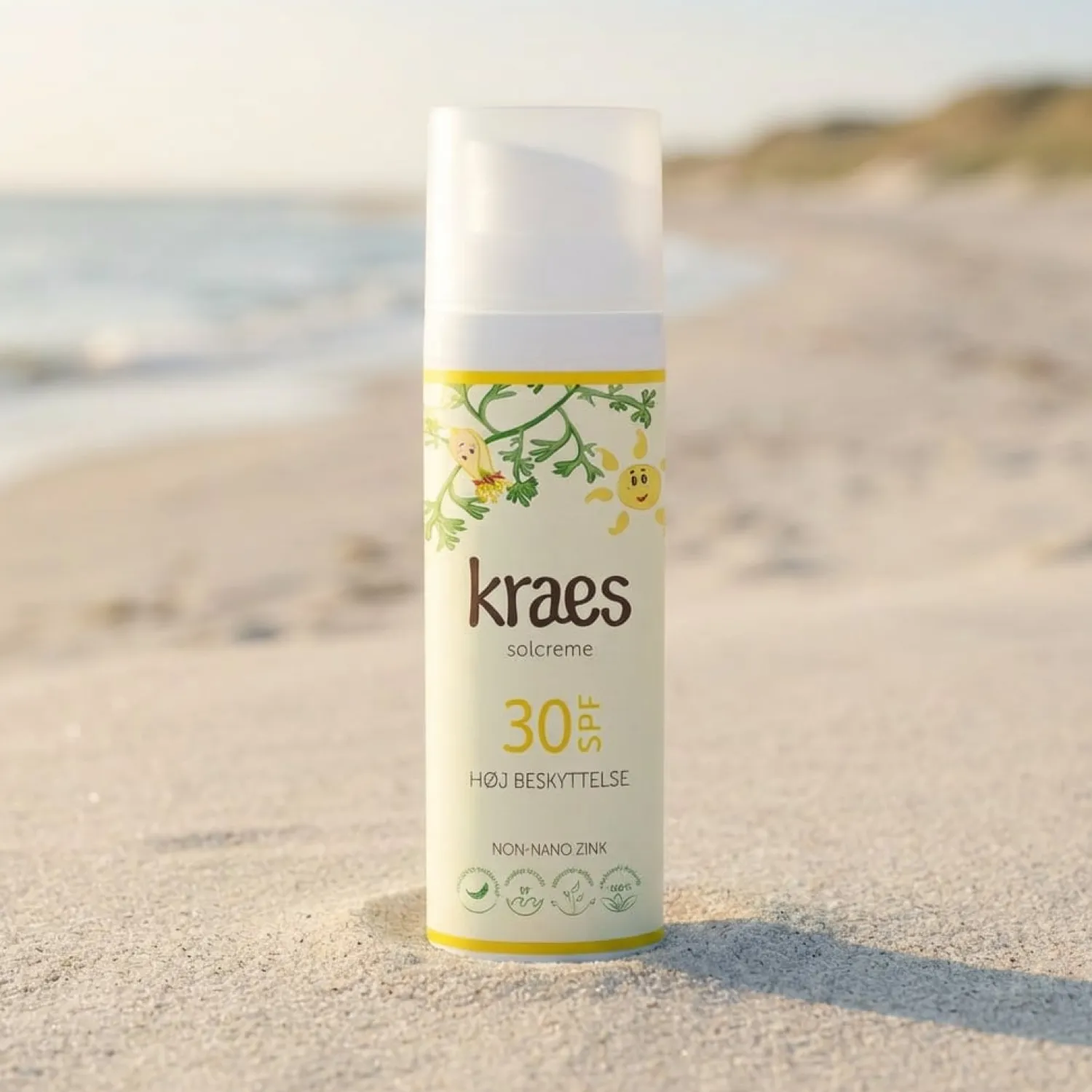 Naturalne Kosmetyki Dla Mam|Naturalne Kosmetyki | Kraes Naturalny krem przeciwsłoneczny SPF 30, 75ml