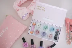 Naturalne Kosmetyki | Oh Flossy Naturalny zestaw do makijażu DELUXE, cienie, róż, szminka i akcesoria