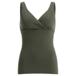 Nieprzemakalny top do karmienia piersią Day & Night - Olive