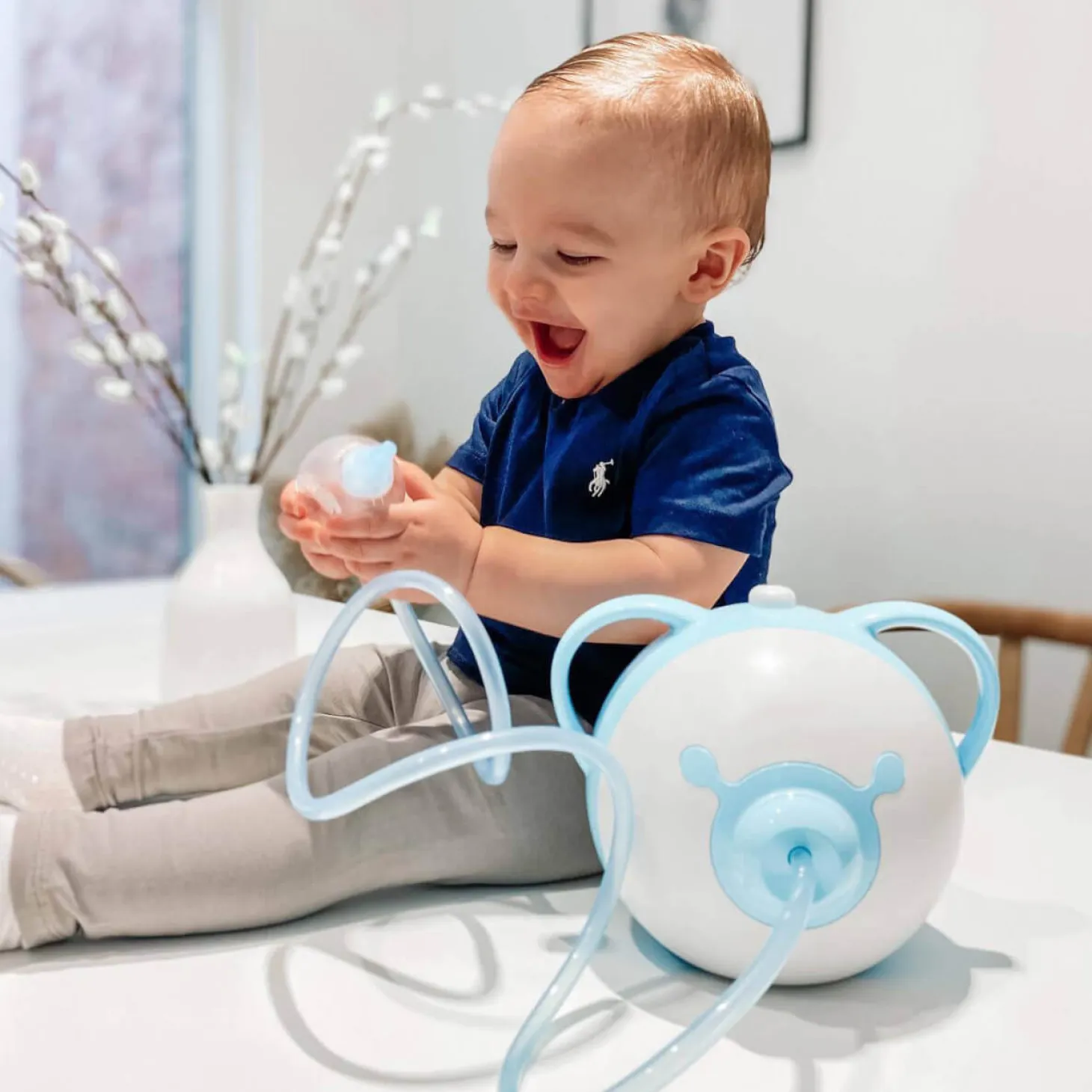 Nosiboo Pro: medyczny aspirator elektryczny dla dzieci - blue