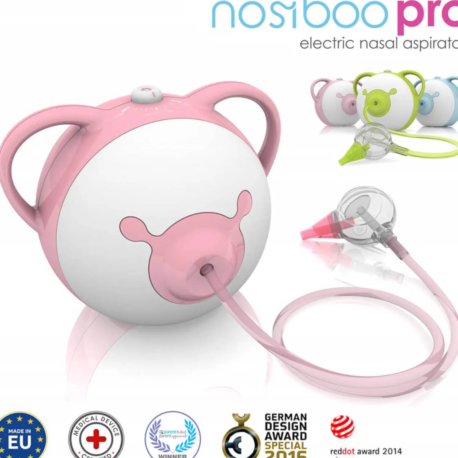 Zdrowie|Zdrowie | Nosiboo Pro: medyczny aspirator elektryczny dla dzieci - pink