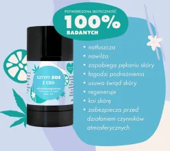 Ochronno-naprawczy sztyft SOS z CBD do twarzy i ciała, 50 ml