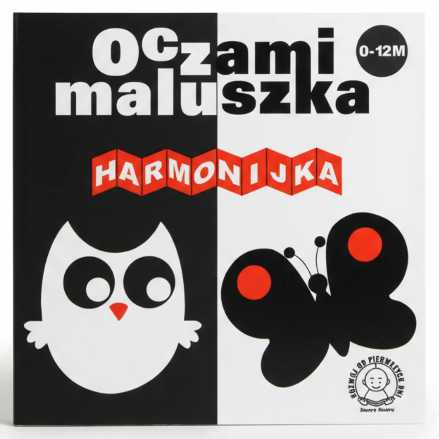 Kontrastowe|Zabawki Kontrastowe | Wydawnictwo Tata Robi Książki Oczami Maluszka kontrastowa książeczka Harmonijka