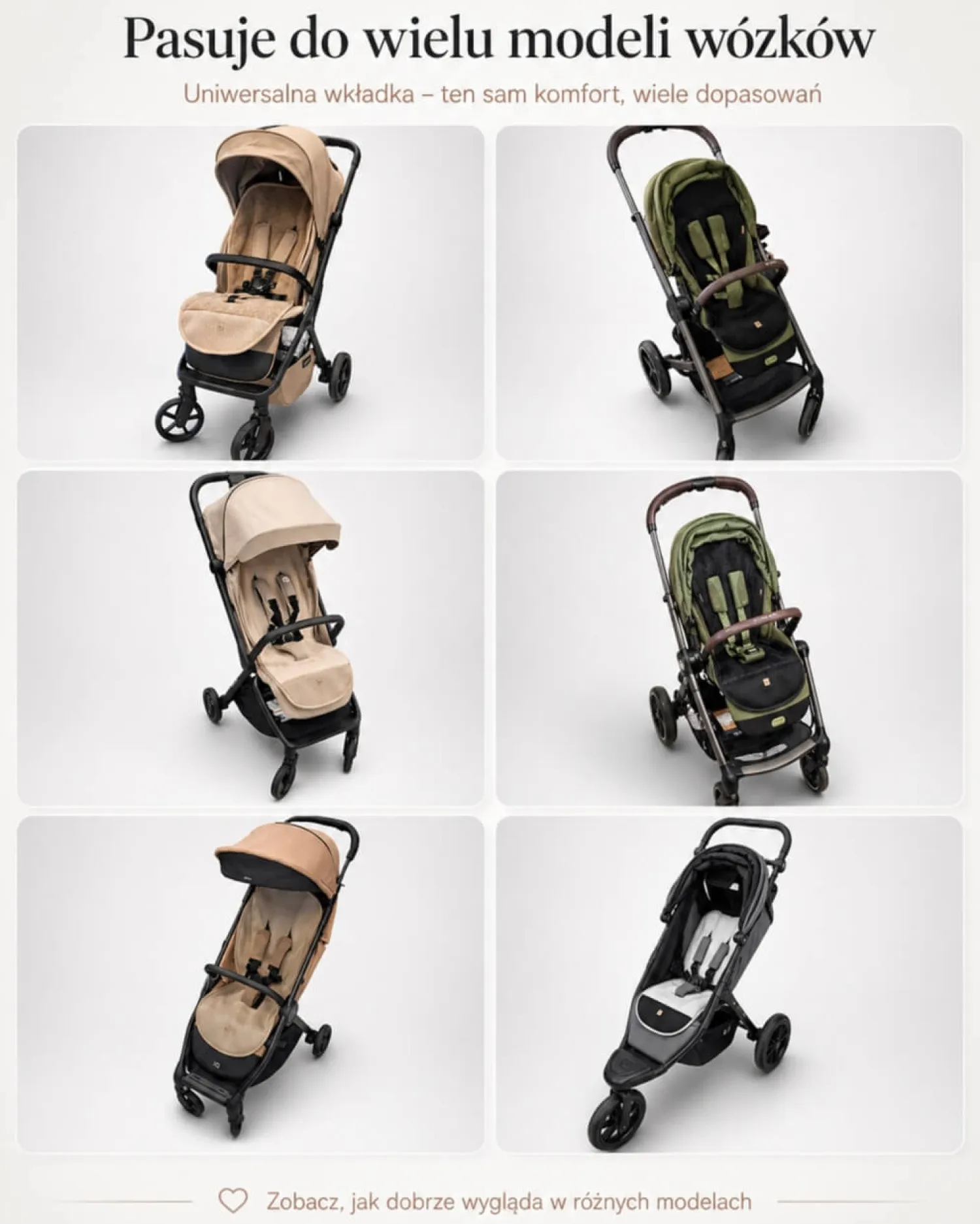 Wkładki Do Wózka|Wkładki Do Wózka | Zaffiro Oddychająca wkładka do wózka spacerówki Air beige