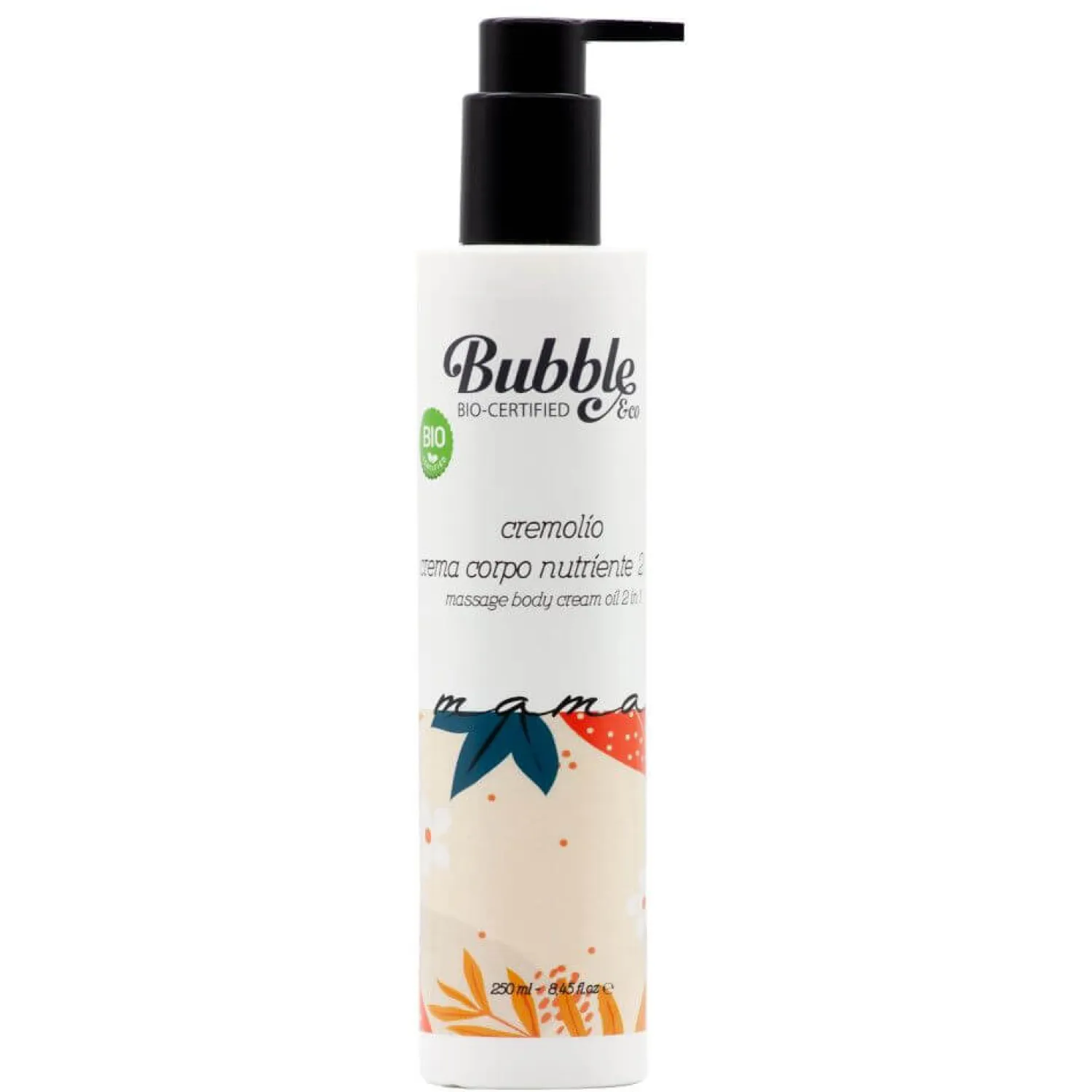 Naturalne Kosmetyki Dla Mam | Bubble&CO Odżywczy balsam do ciała 2w1 dla kobiet w ciąży i po porodzie, 250 ml