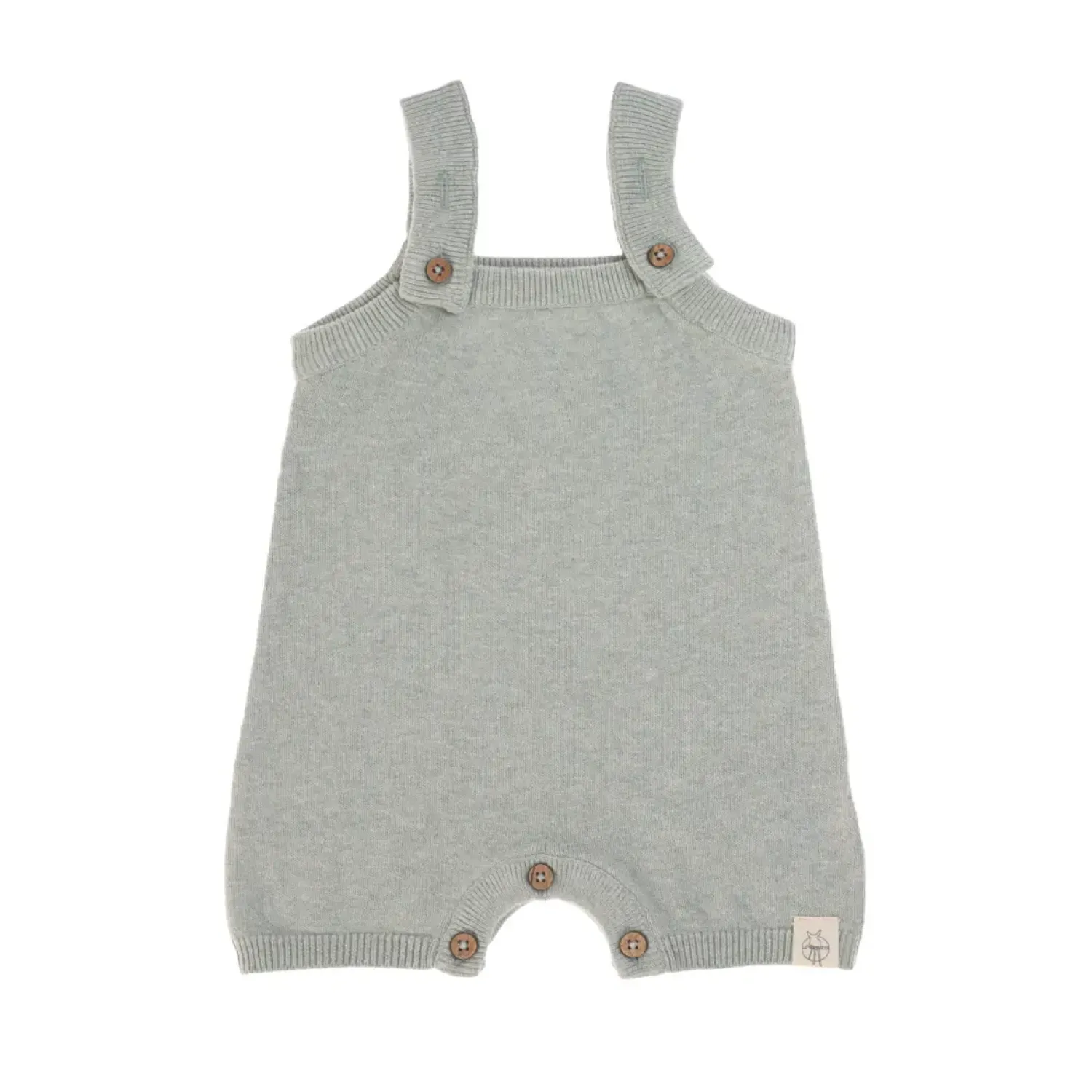 Kombinezony|Ubranka Dziecięce | Lassig Ogrodniczki Baby Knitted GOTS, Garden Explorer aqua grey