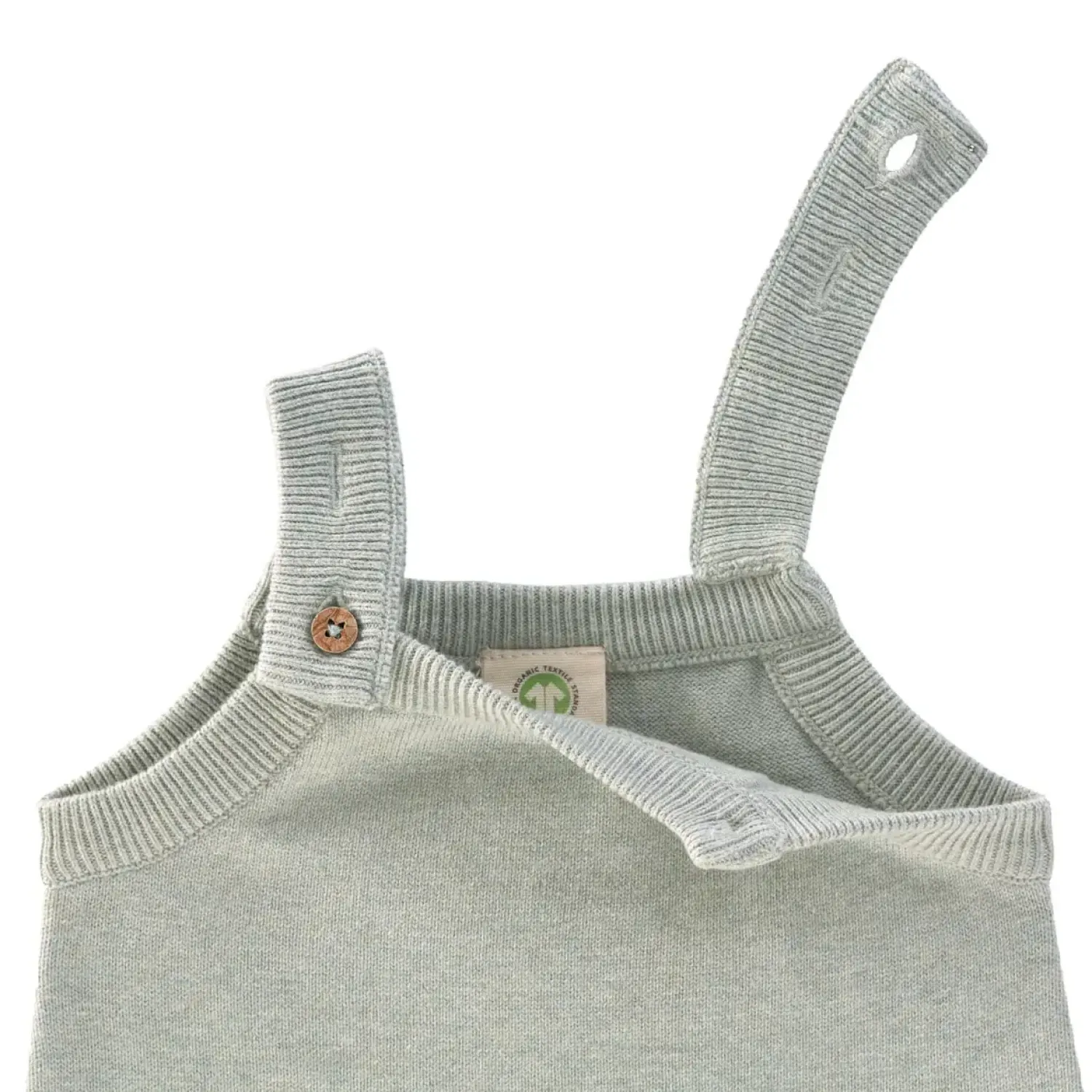 Kombinezony|Ubranka Dziecięce | Lassig Ogrodniczki Baby Knitted GOTS, Garden Explorer aqua grey