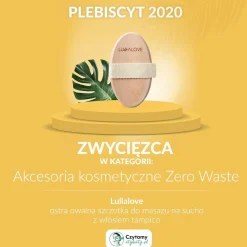 Szczotki | Lullalove Okrągła szczotka do masażu na sucho - tampico