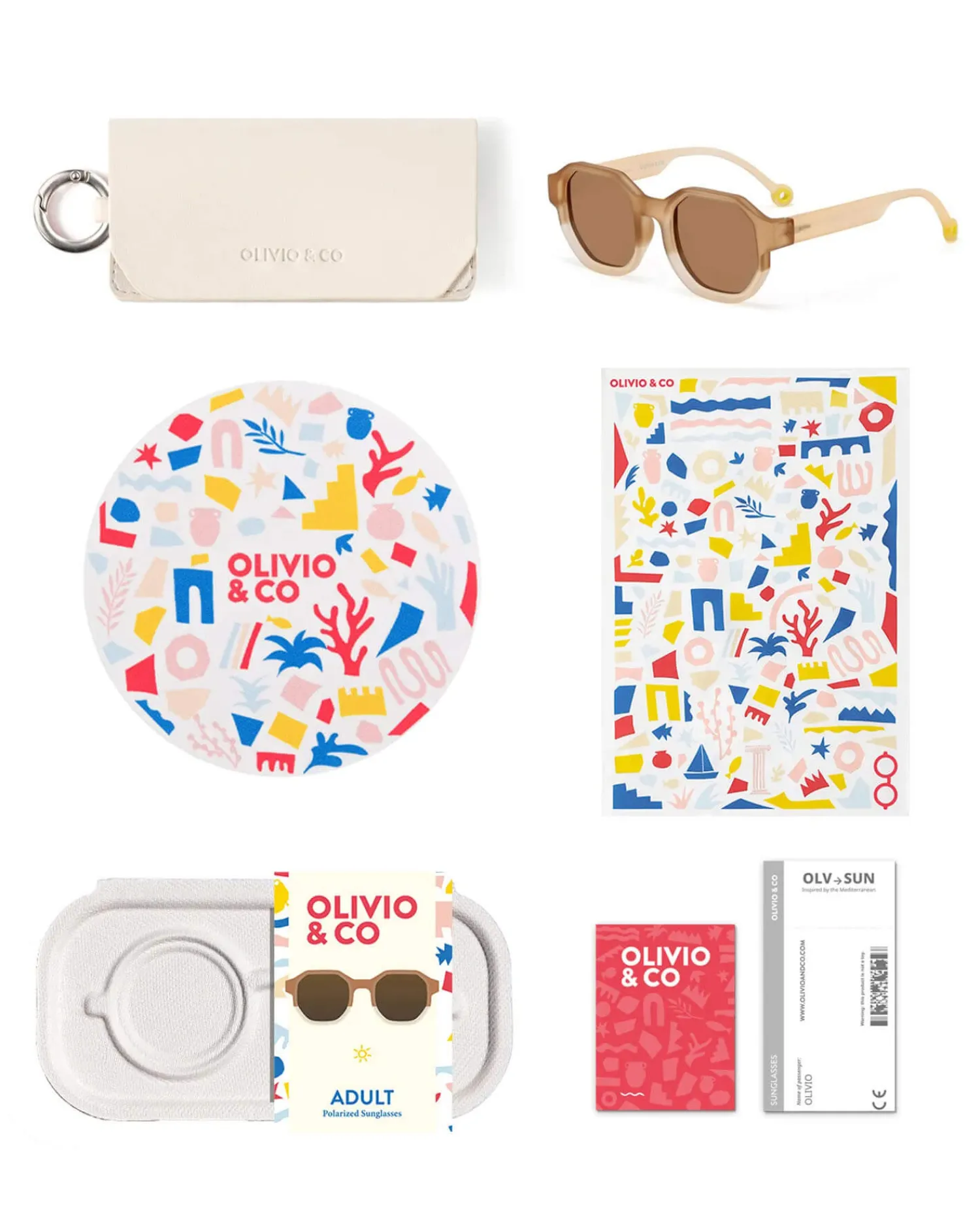 Okulary Przeciwsłoneczne|Okulary Przeciwsłoneczne | Olivio & Co Okulary Creative D Colorblock Sand Polarized 10+