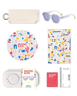 Okulary Przeciwsłoneczne|Okulary Przeciwsłoneczne | Olivio & Co Okulary Creative D Shell Purple Polarized 10+
