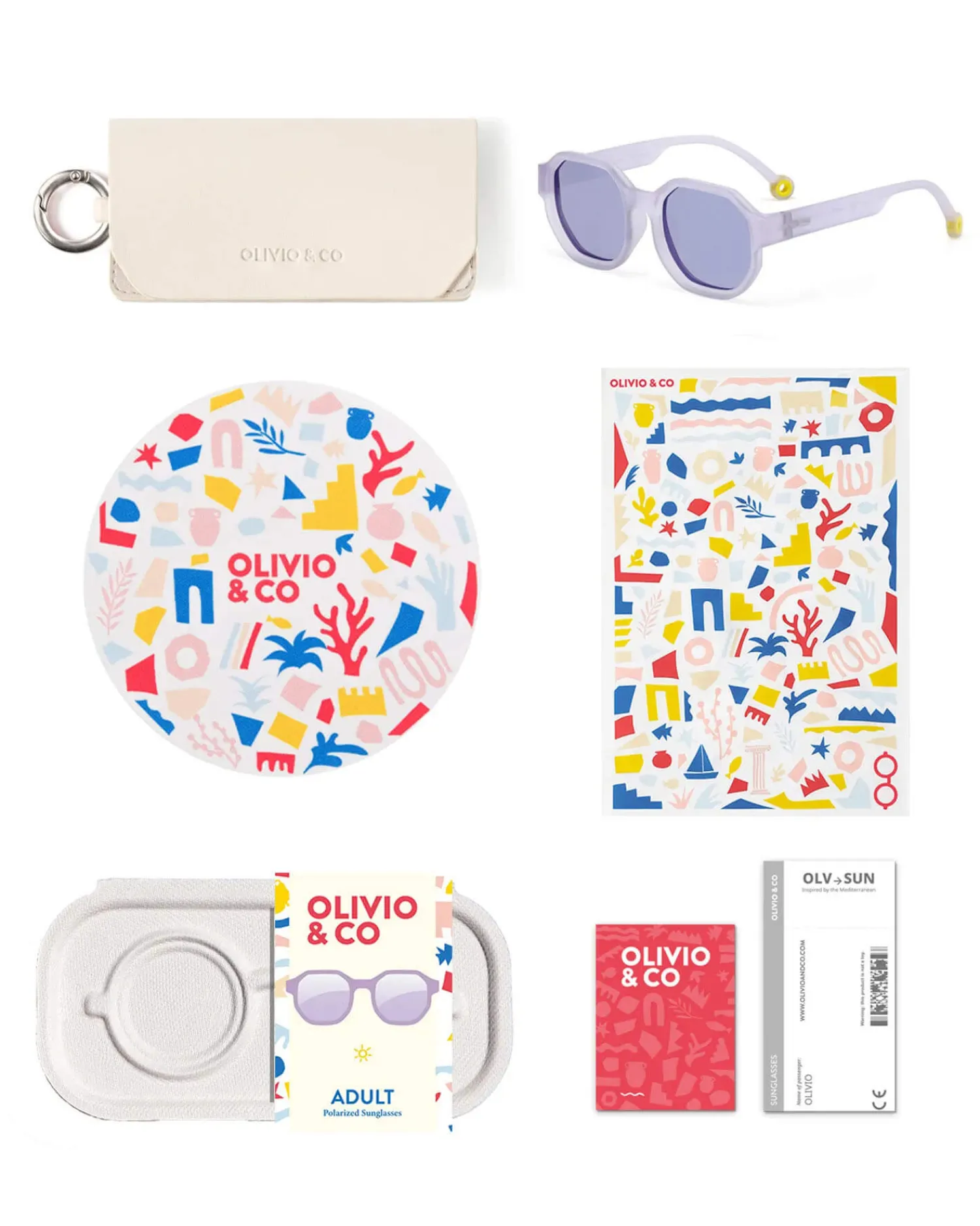 Okulary Przeciwsłoneczne|Okulary Przeciwsłoneczne | Olivio & Co Okulary Creative D Shell Purple Polarized 10+