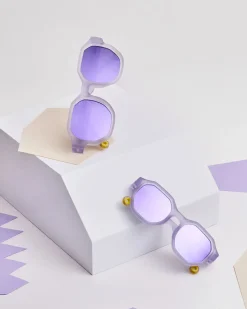 Okulary Przeciwsłoneczne|Okulary Przeciwsłoneczne | Olivio & Co Okulary Creative D Shell Purple Polarized 5-10