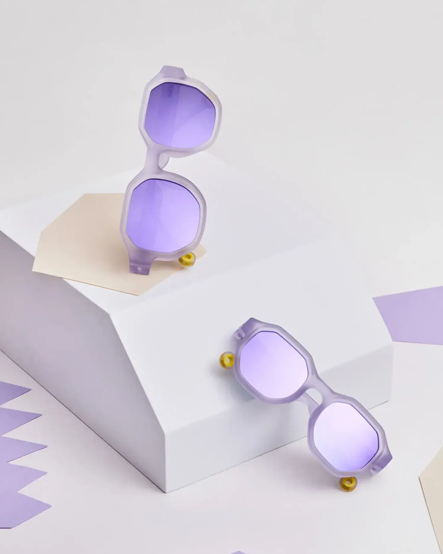 Okulary Przeciwsłoneczne|Okulary Przeciwsłoneczne | Olivio & Co Okulary Creative D Shell Purple Polarized 5-10