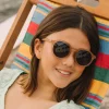 Okulary Oval Sand Beige Polarized 5-10