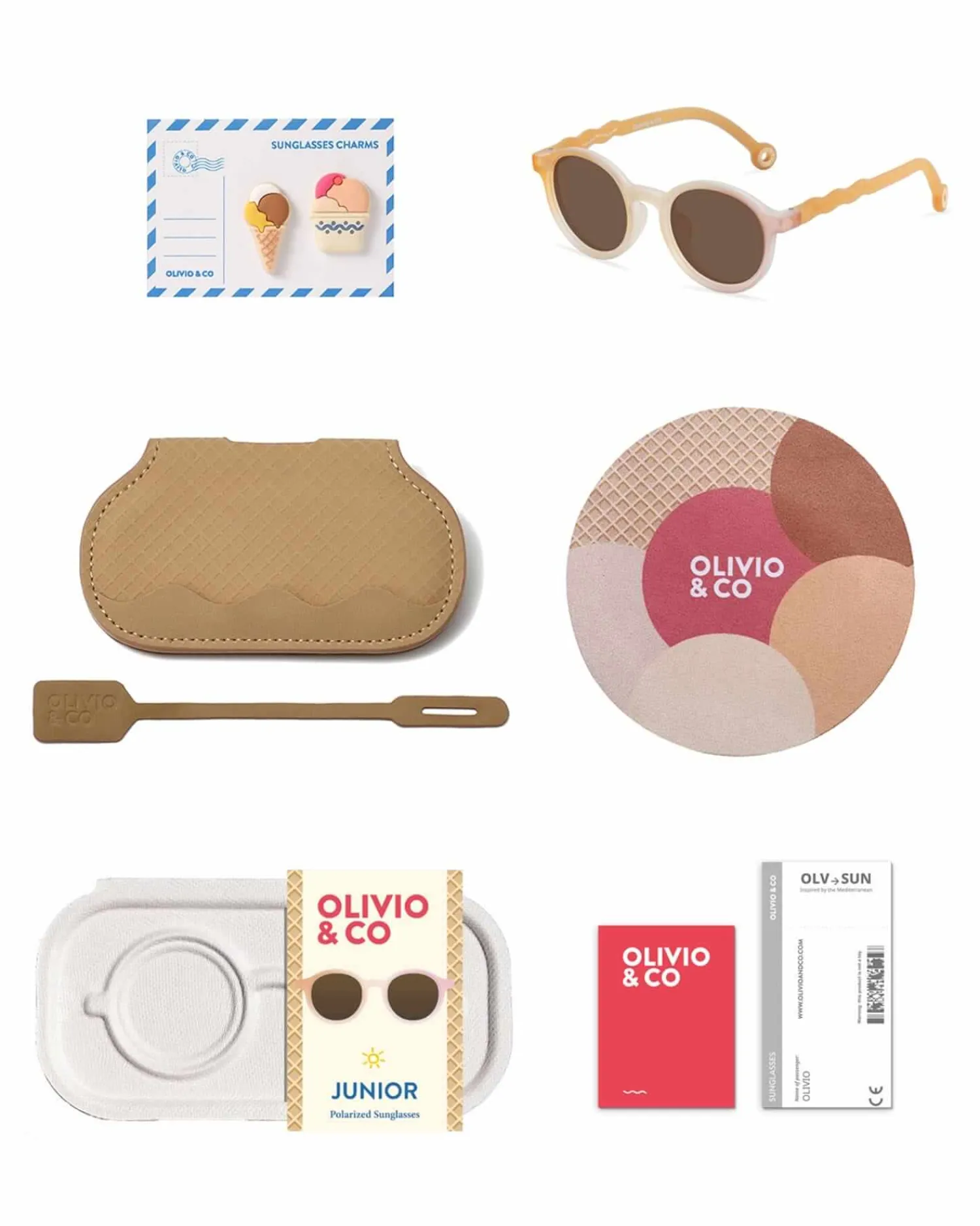 Okulary Przeciwsłoneczne|Okulary Przeciwsłoneczne | Olivio & Co Okulary Oval Waffle Special Polarized 5-10