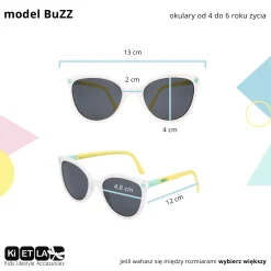 Okulary przeciwsłoneczne BuZZ 4-6 lat Terracota