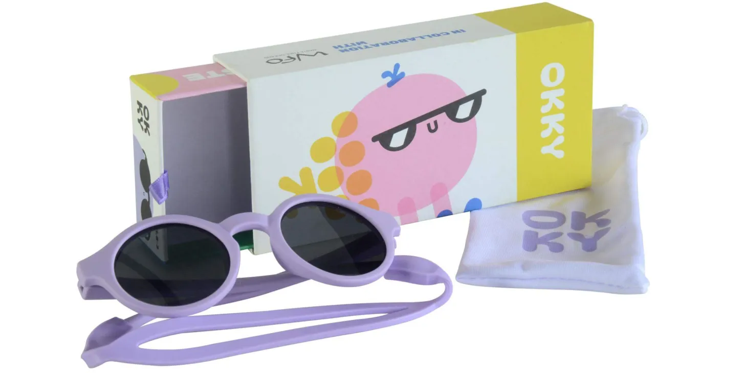 Okulary przeciwsłoneczne OKKY 1,5-3 lat - lilac
