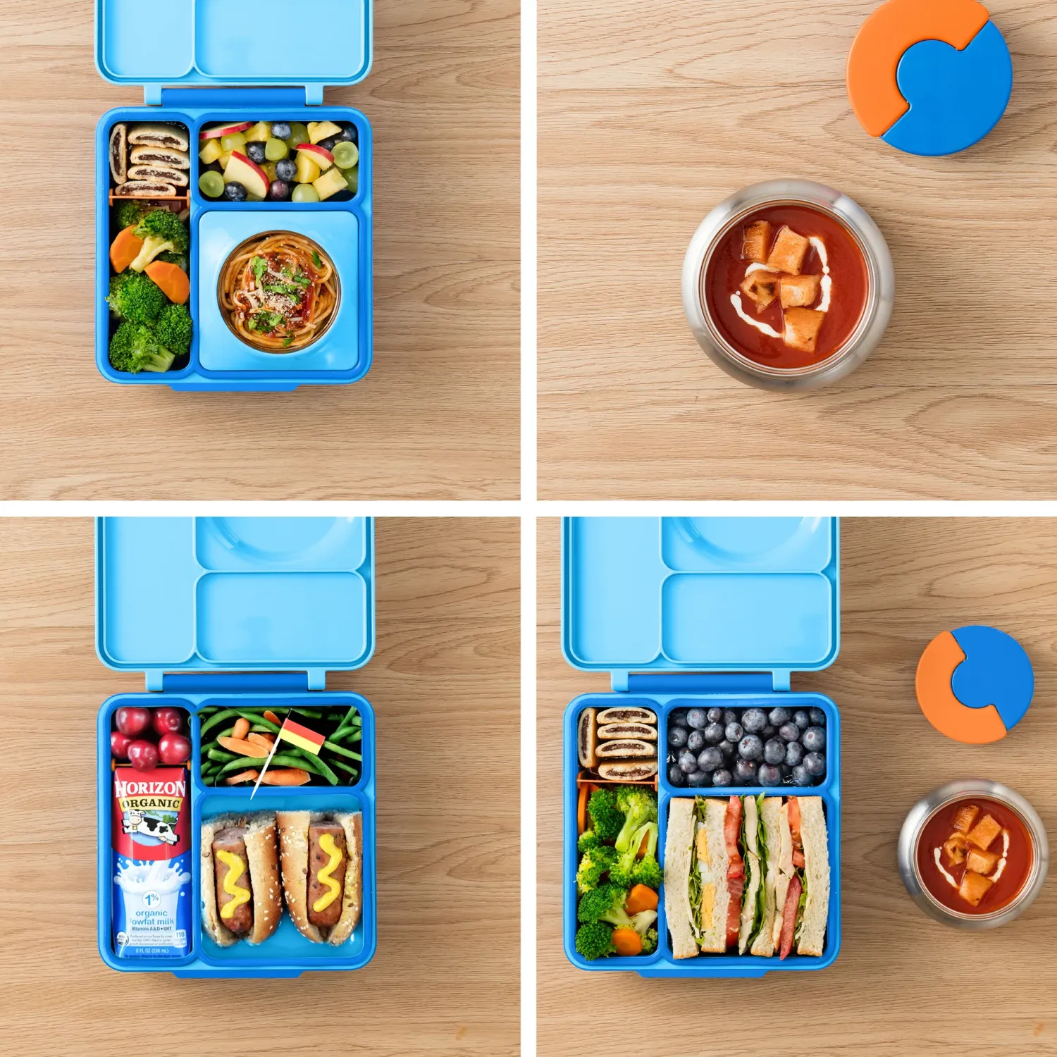 Lunchboxy|Przechowywanie Jedzenia | OMIE BOX lunch box z termosem, Blue Sky