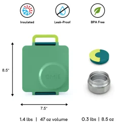 OMIEBOX lunch box z termosem, Meadow