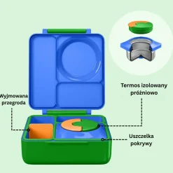 Lunchboxy|Przechowywanie Jedzenia | OMIE BOX lunch box z termosem, Monster Blue