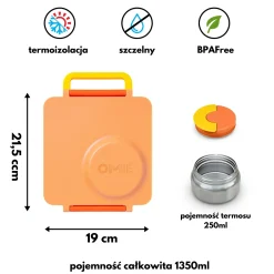 Lunchboxy|Przechowywanie Jedzenia | OMIE BOX lunch box z termosem, Poppy Orange